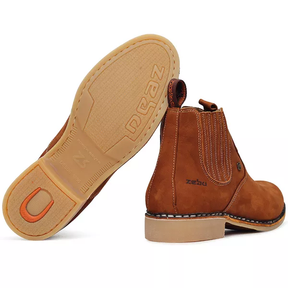 Bota Texas Masculina Ortopédica Couro Legítimo: Conforto Raiz e Brindes